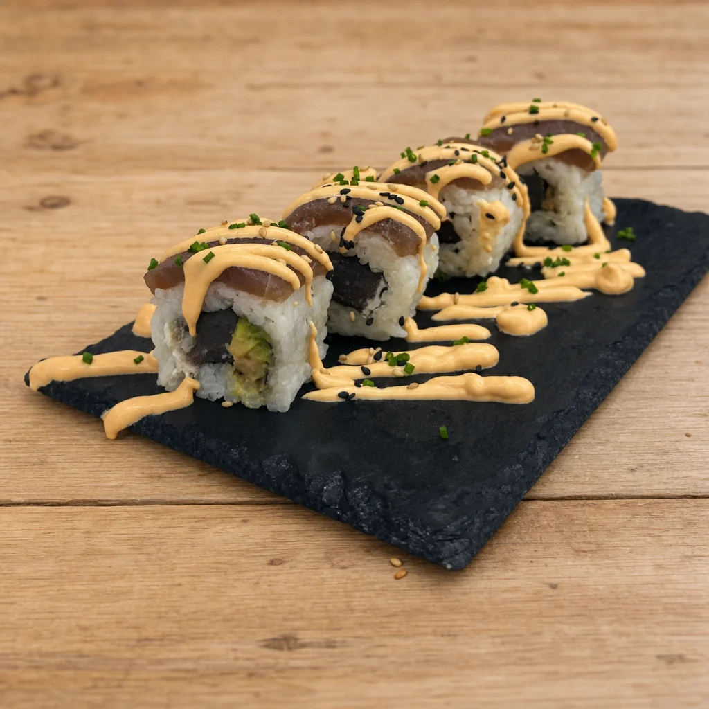 Uramaki de Atún Picante – Sushi Casco Bilbao